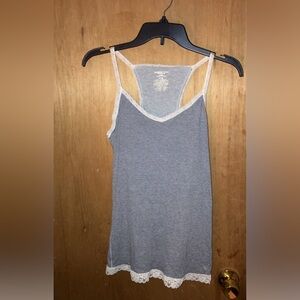 Y2K American eagle racer back lace tank